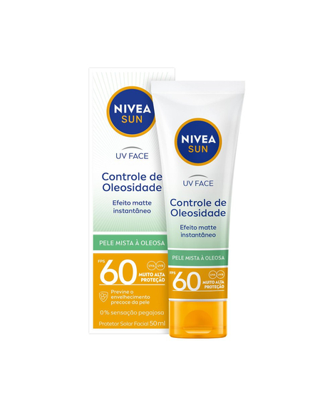 imagem do produto Protetor solar facial nivea beauty expert oleosa fps50 50g - NIVEA