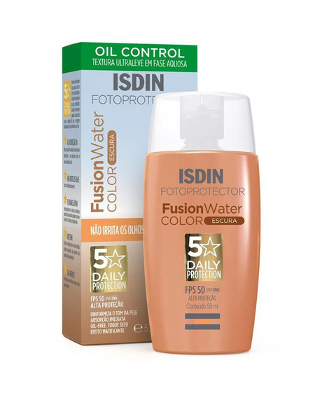 imagem do produto Protetor solar isdin fusion water color fps50 escura 50ml  - ISDIN