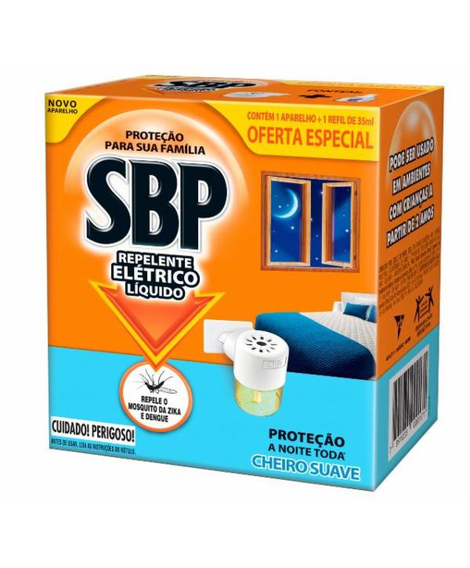 imagem do produto Repelente eltrico sbp aparelho + refil suave 45 unidades - RECKITT BENCKISER