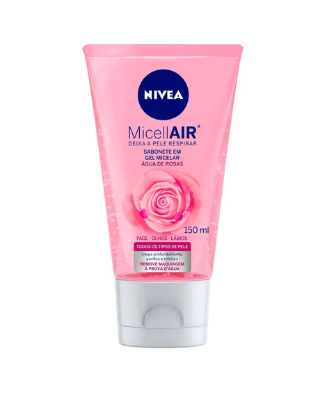 imagem do produto Sabonete facial nivea em gel micellair rose water 150ml - NIVEA
