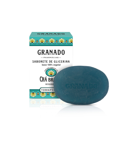 imagem do produto Sabonete granado glicerina terrapeutics cha branco 90g - GRANADO