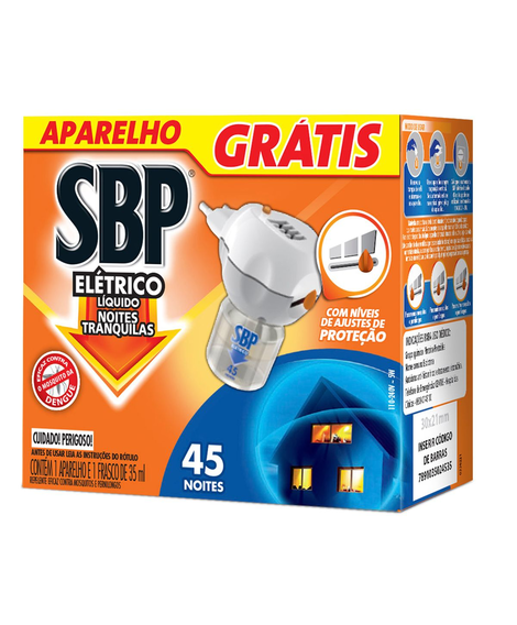 imagem do produto Sbp repelente eletrico aparelho+refil 45 noites 35ml - RECKITT BENCKISER