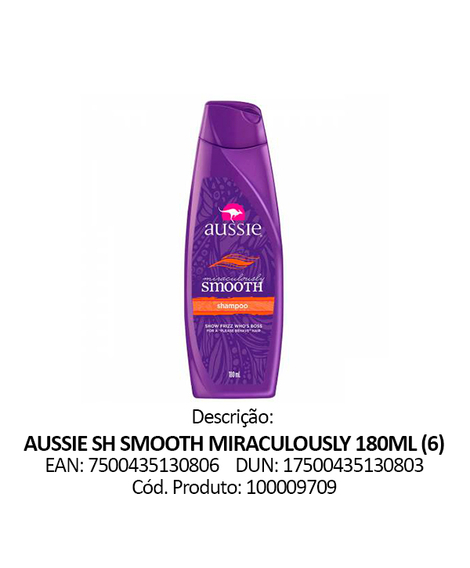 imagem do produto Shampoo aussie 180ml smooth - PROCTER E GAMBLE