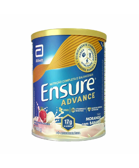 imagem do produto Suplemento alimentar ensure advance morango com banana 400g - ABBOTT