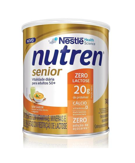 imagem do produto Suplemento alimentar nutren senior zero lactose 740g - NESTLE