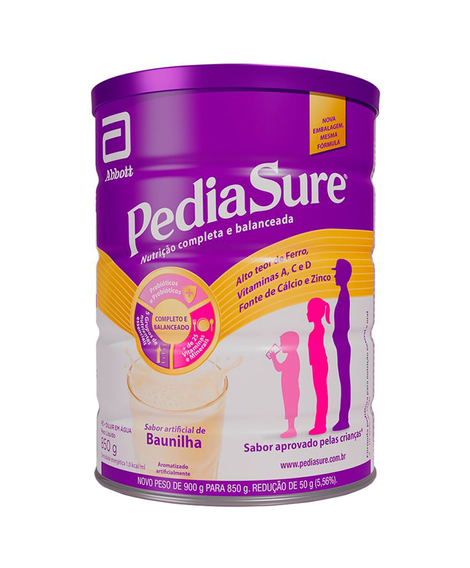 imagem do produto Suplemento alimentar pediasure baunilha 850g - ABBOTT