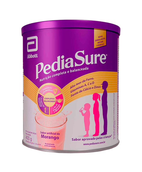 imagem do produto Suplemento alimentar pediasure morango 400g - ABBOTT