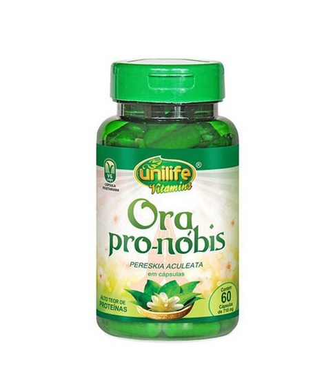 imagem do produto Suplemento ora pro nobis unilive 60 cpsulas  - UNILIFE VITAMINS