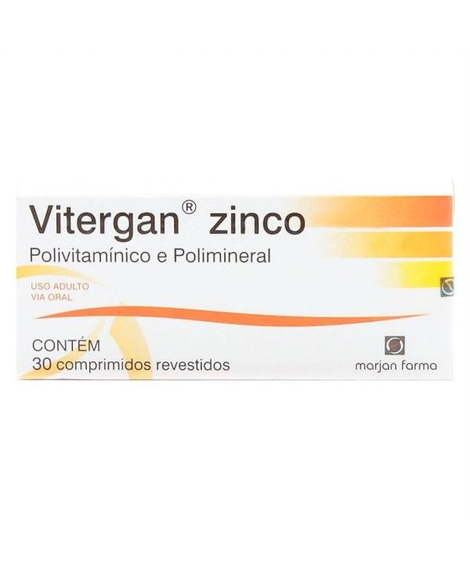 imagem do produto Vitergan zinco 30 comprimidos - MARJAN